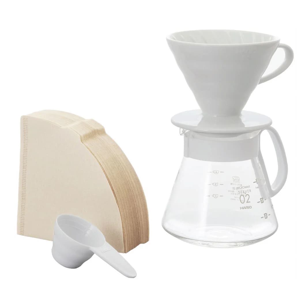 Hario V60 kaffebryggesett i keramikk