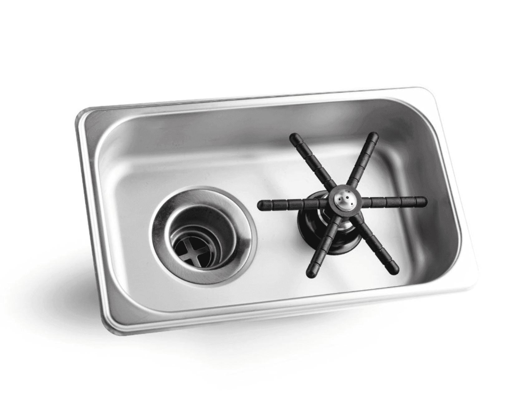 pitcher rinser, in counter, 6in x 6in x 2in nedfelt (copy)