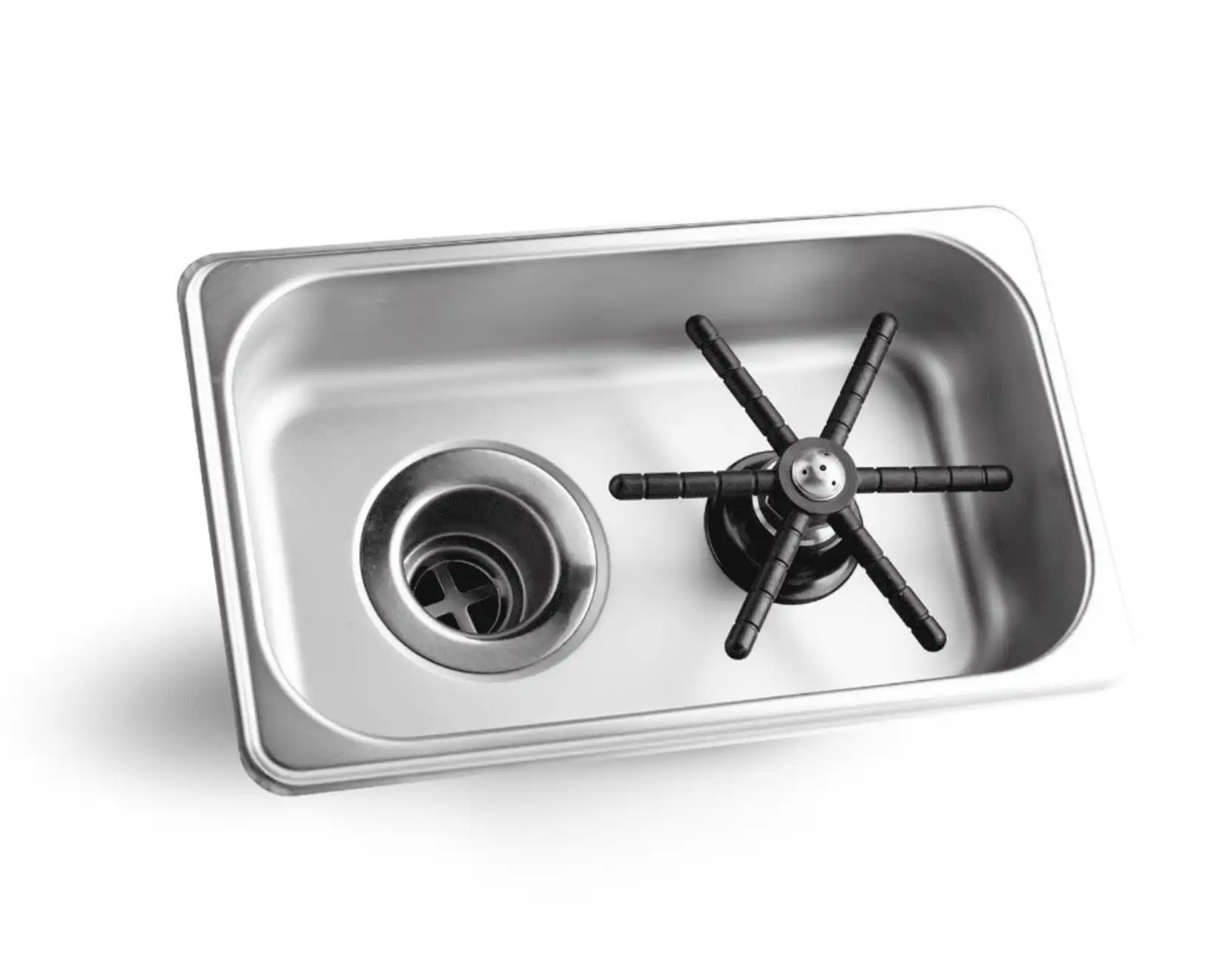 pitcher rinser, in counter, 6in x 6in x 2in nedfelt (copy)