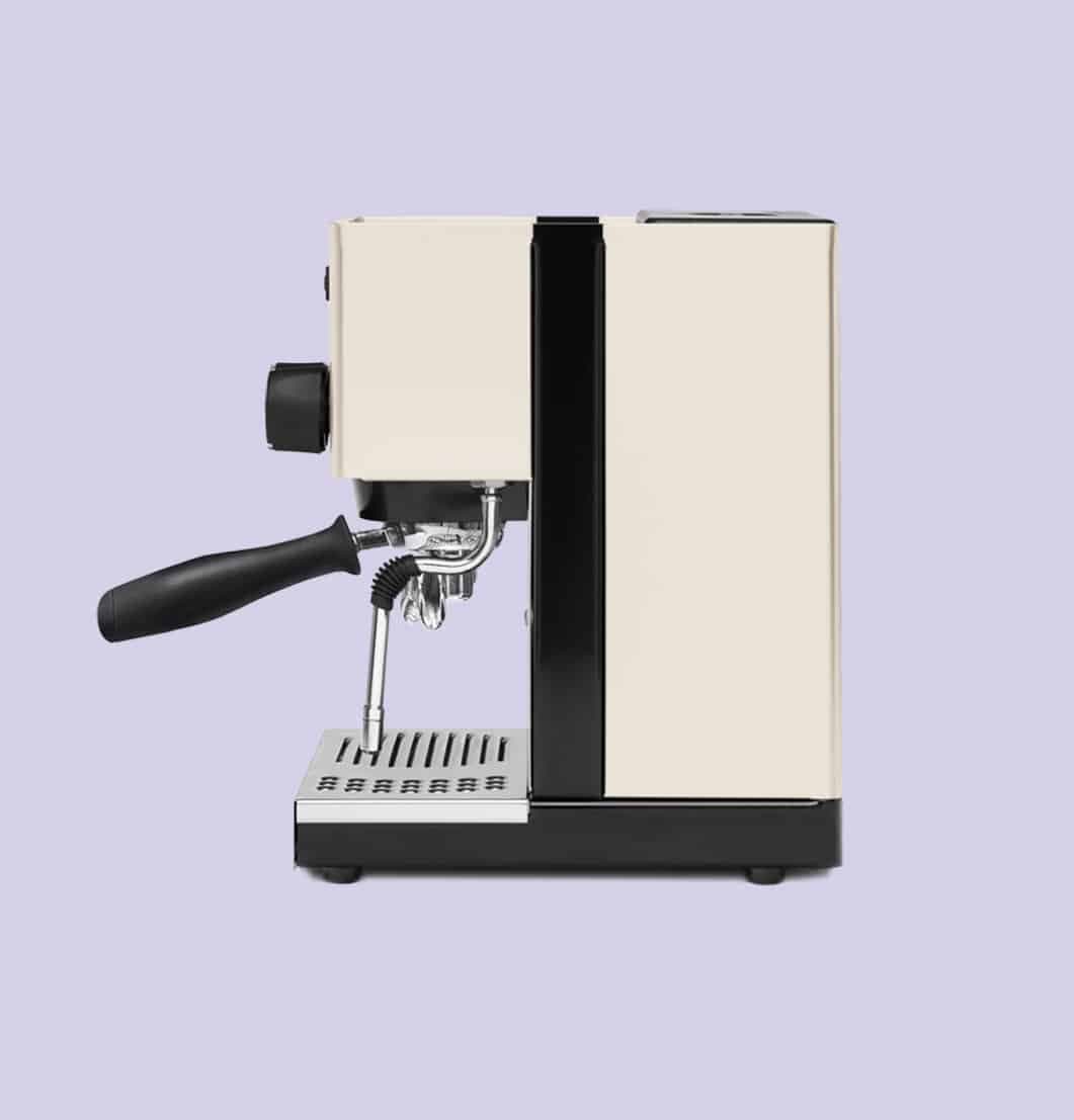 Rancilio Silvia espressomaskin BIANCO med Stile manuell kaffekvern og kaffe